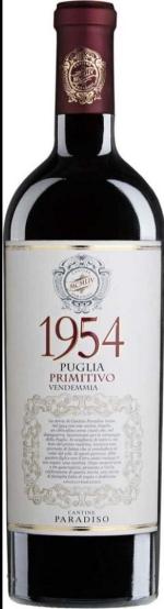 Cantine paradiso 1954 primitivo puglia igp