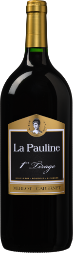 La pauline 1er tirage merlot cabernet magnum