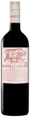 Barrels and drums merlot alcoholvrij