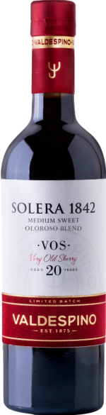 "solera 1842" medium sweet oloroso very old sherry aged 20 years