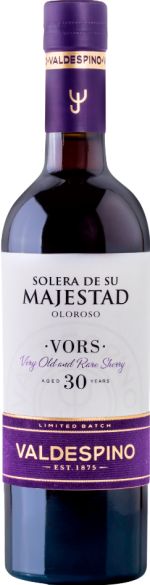 "solera de su majestad" oloroso very old and rare sherry aged 30 years