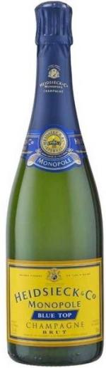 Champagne blue top brut