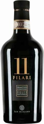 11 filari primitivo di manduria dolce naturale 500ml
